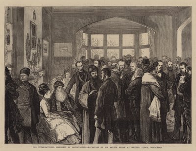 El Congreso Internacional de Orientalistas, Recepción por Sir Bartle Frere en Wressil Lodge, Wimbledon de Joseph Nash